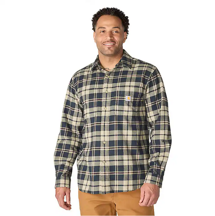 Hamilton Relaxed LS Plaid Shirt | Navy