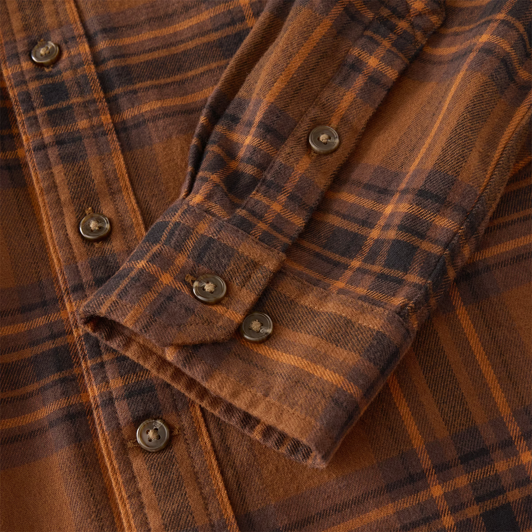 Hamilton Relaxed LS Plaid Shirt - Red Duck