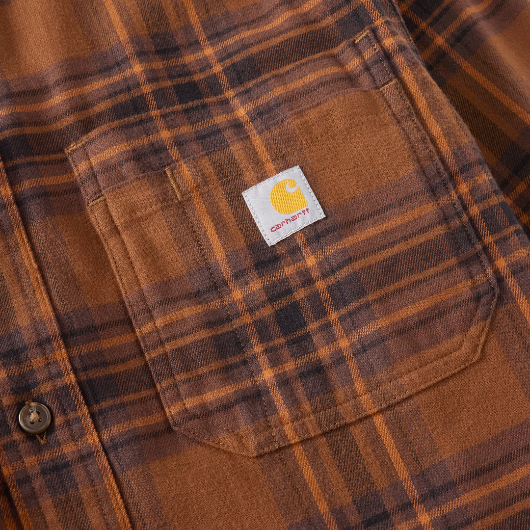 Hamilton Relaxed LS Plaid Shirt - Red Duck