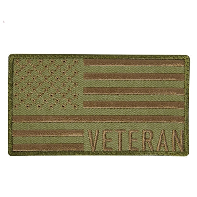 Rothco Veteran US Flag Patch | Coyote