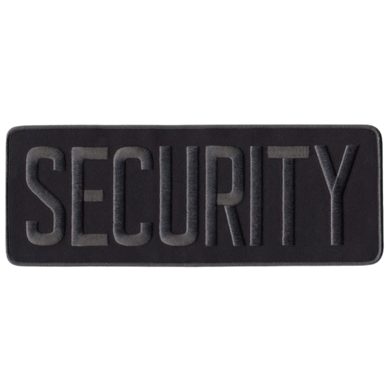 Security Back Patch, Sew On | Grey / Midnight – Harriman Army-Navy