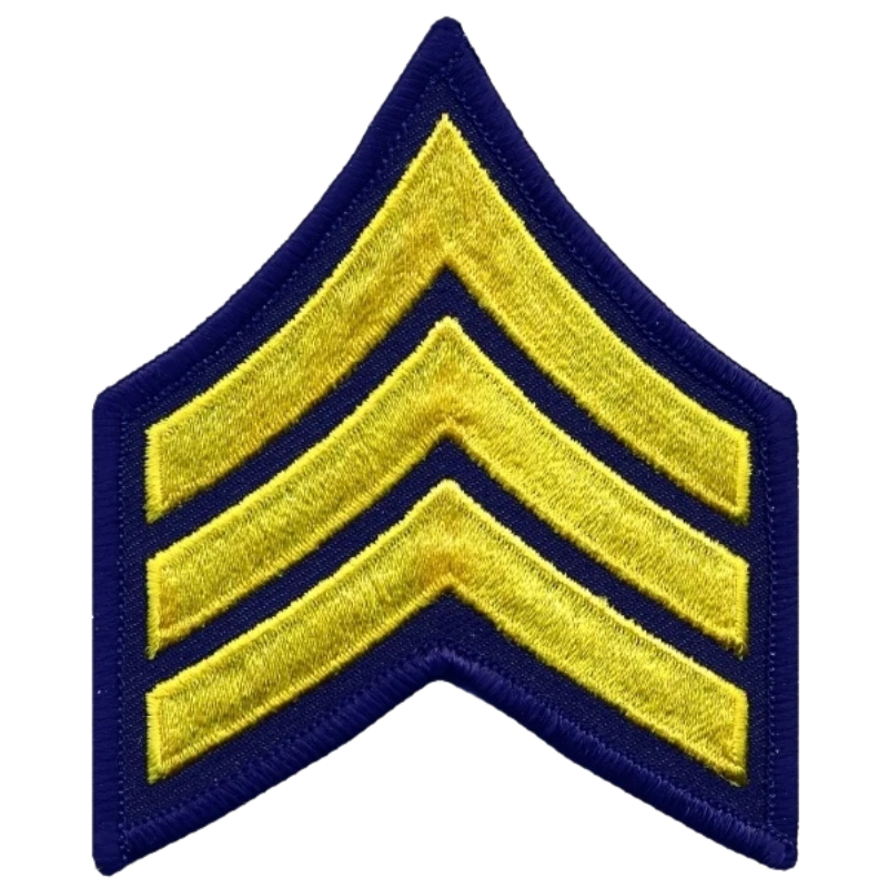 SGT Chevrons Merrowed Border Medium | Gold / Midnight