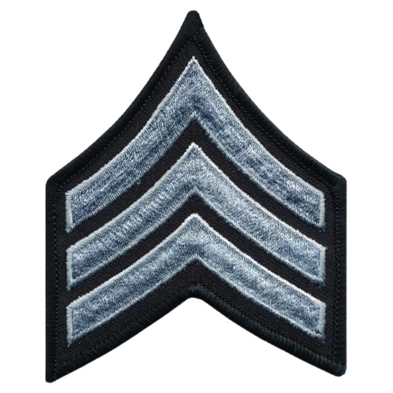 SGT Chevrons Merrowed Border Medium | Grey / Black