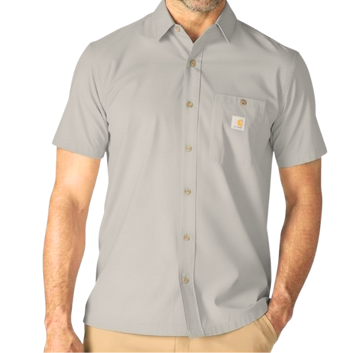 Force Sun Defender Woven Relaxed Short Sleeve Shirt | Steel