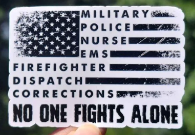 No One Fights Alone Sticker