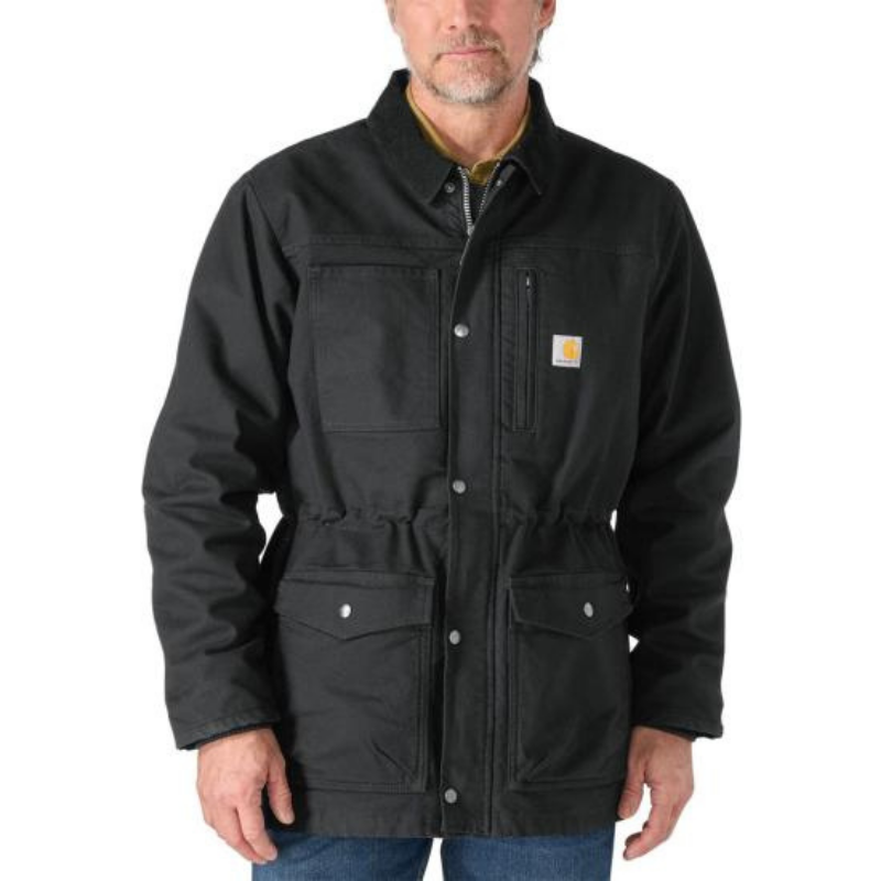 Montana Rugged Flex™ Duck Ranch Coat | Black