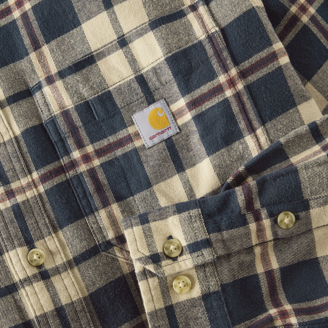 Hamilton Relaxed LS Plaid Shirt | Navy