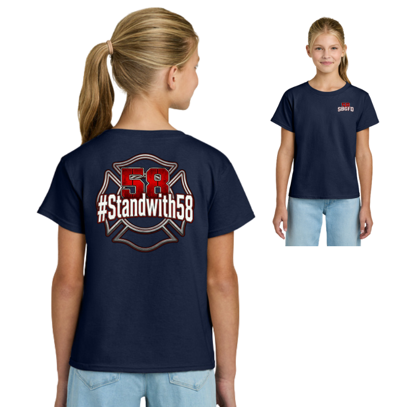 Standwith58 Fundraising Tee Shirt Navy | Unisex Adult $28.00 and Children&