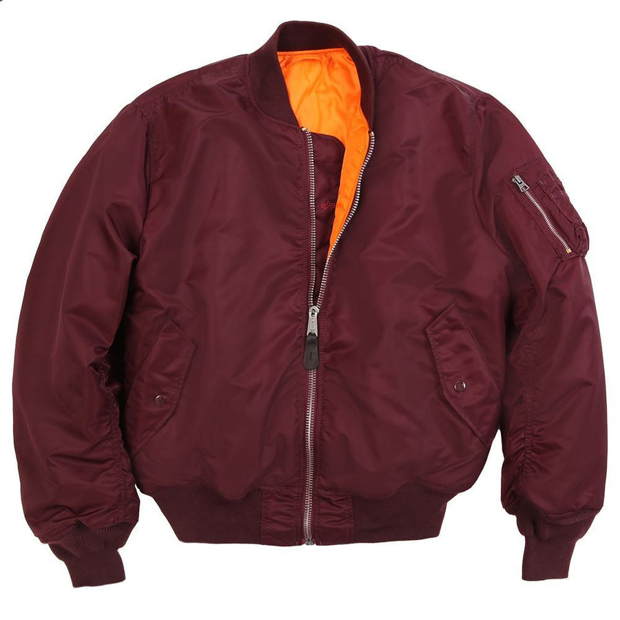 Maroon flight jacket online