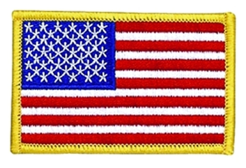 US Gold Border Forward Flag Patch