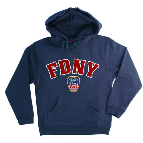 Officially Licensed FDNY Kids Pull Over Hoodie | Navy