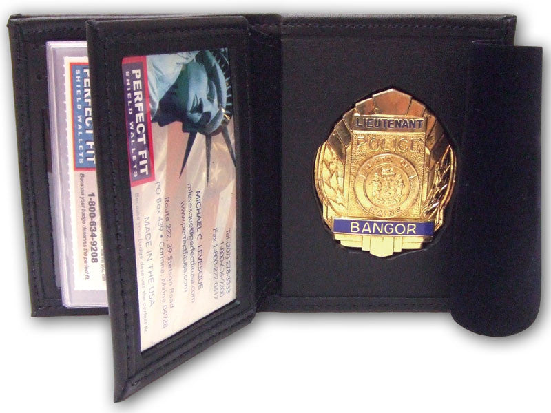 Hidden Badge Wallet W/ Money Pocket- 5CC Slots- Flipping ID Window 104