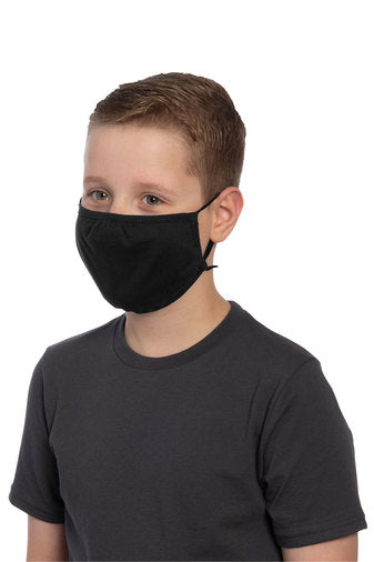 Youth 3 Ply Cotton Face Mask with adjustable ear loops. | Multiple colors (customization available)