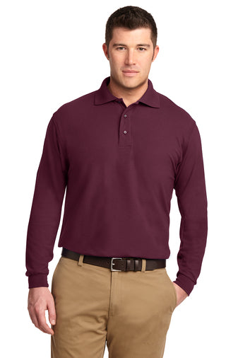 Long Sleeve Silk Touch Polo Shirt