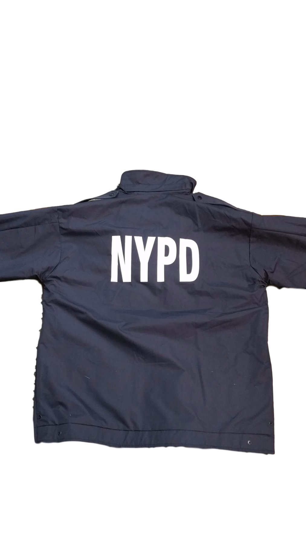 NYPD Reversible Hi Vis Raincoat with Screen Print Patches