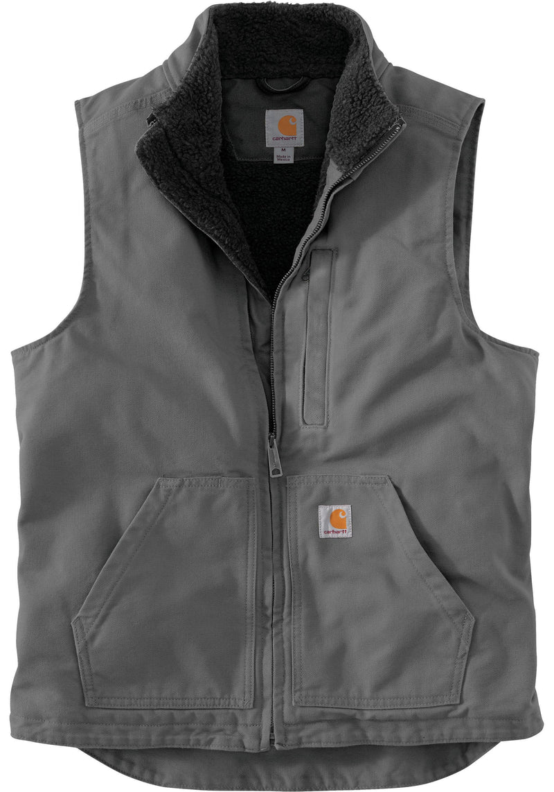 Carhartt Sherpa Lined Vest | Black, Navy, Gravel, Dark Brown & Carhartt Brown