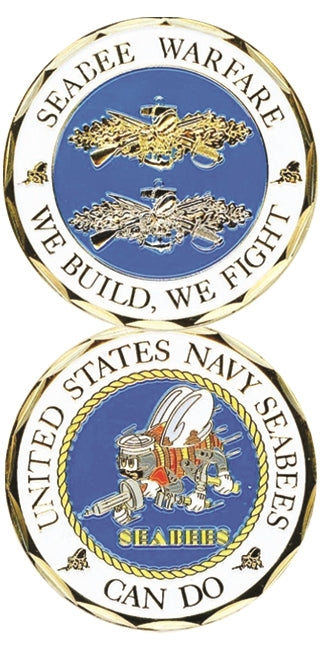 Seabee Warfare Challenge Coin