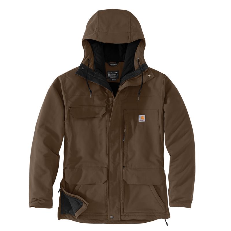 Super Dux Sherpa Lined Insulated Jacket | Black & Brown