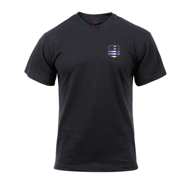 Thin Blue Line Shield T-Shirt | Black