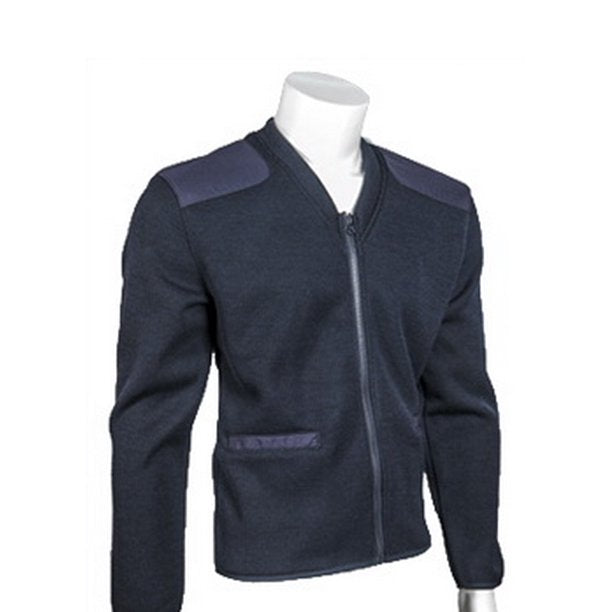 COBMEX V-neck Fleece Lined Zip-LT-Dark Navy