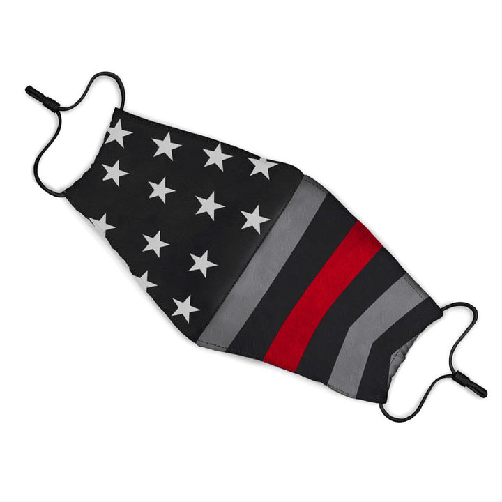 Low Profile Mask in Red Line (Firefighter) & Blue Line (Police)