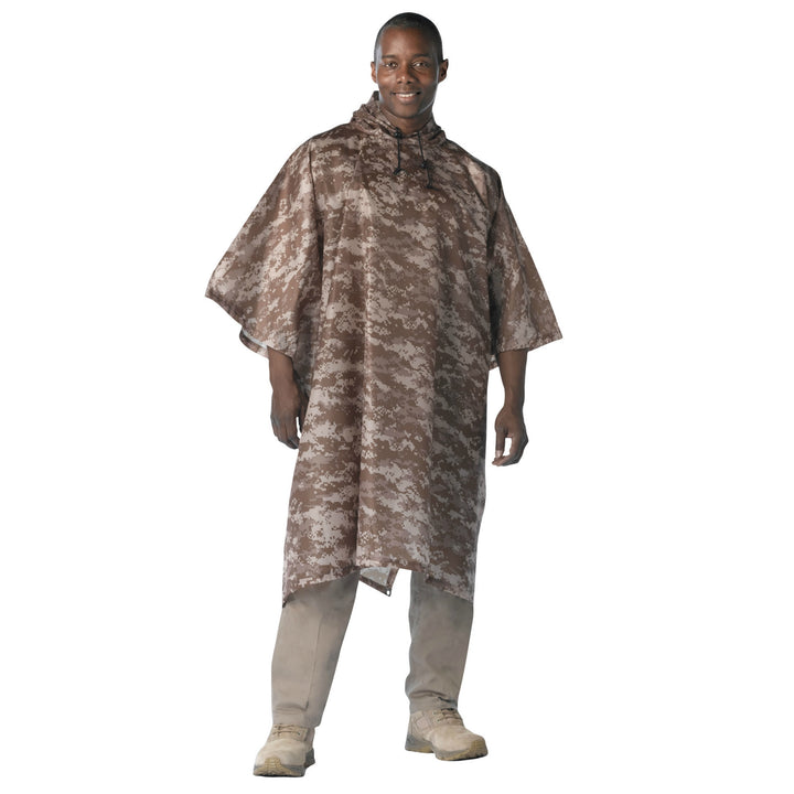 G.I. Type Rip-Stop Poncho | Multiple Colors