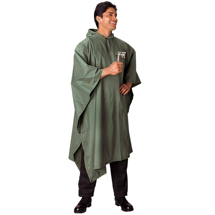 G.I. Type Rip-Stop Poncho | Multiple Colors