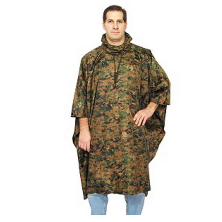 G.I. Type Rip-Stop Poncho | Multiple Colors