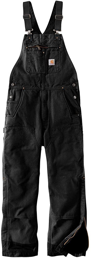 Carhartt men's quilt lined sandstone bib overalls online