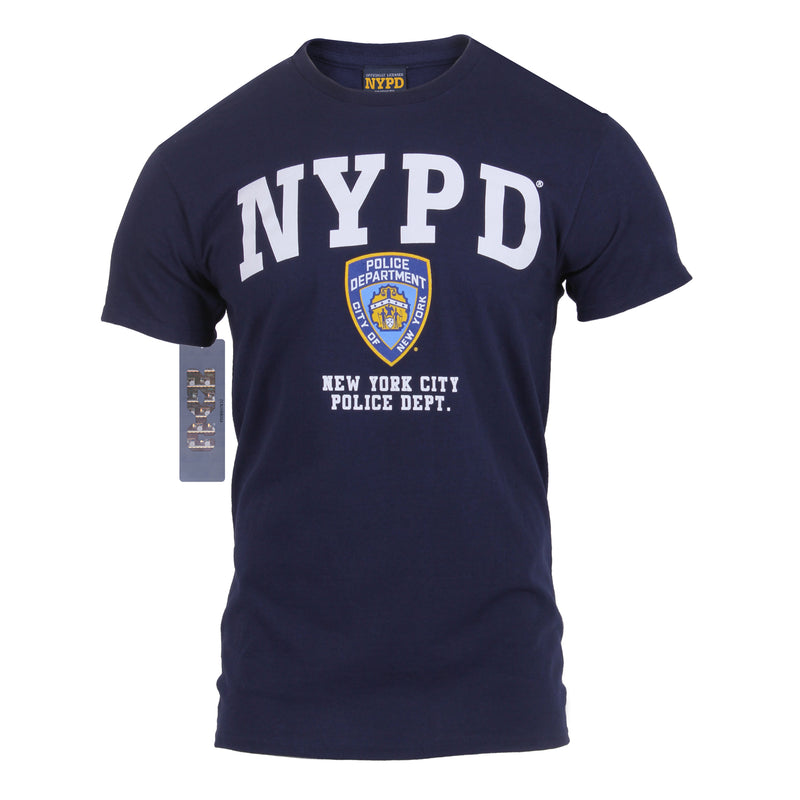 Officially Licensed NYPD Full Chest T-Shirt | Navy