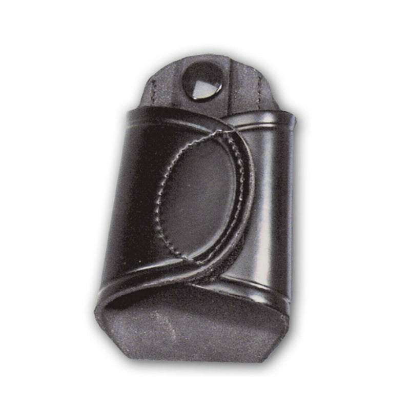Silent Key Ring Holder | Black | Leather | Plain or Basketweave