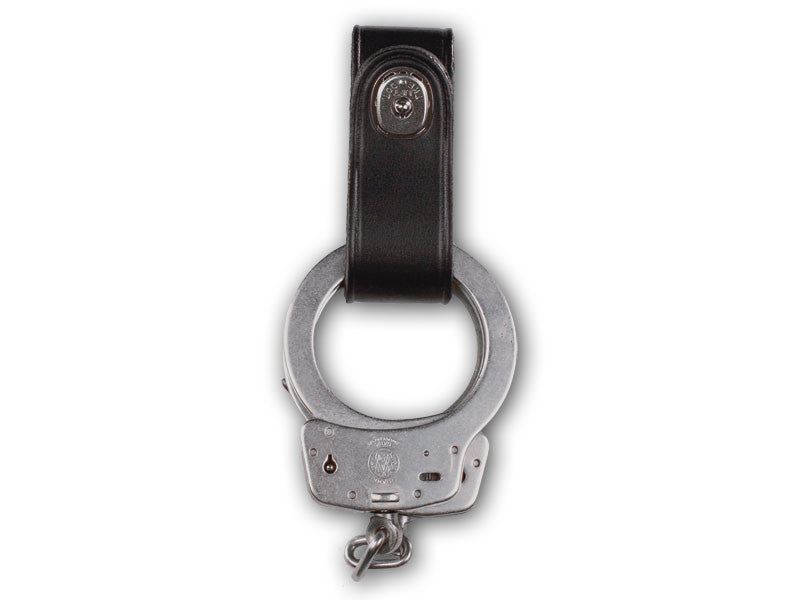 Handcuff Leather Strap with Safety Snap | Black