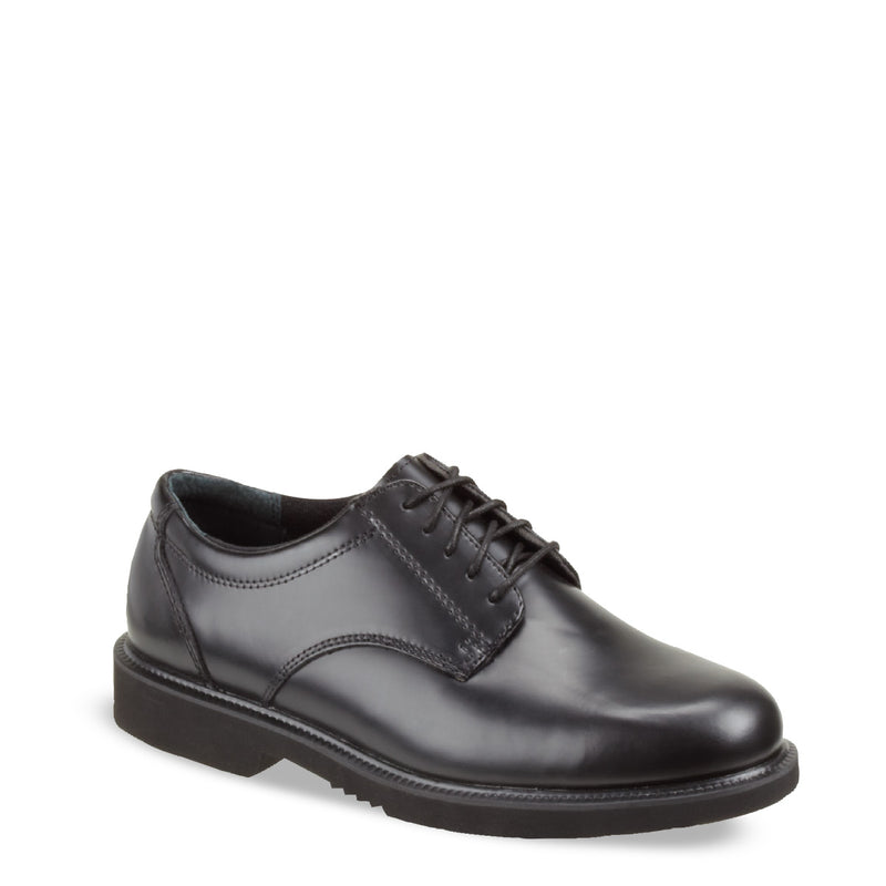 Plain Toe Leather Black Oxford