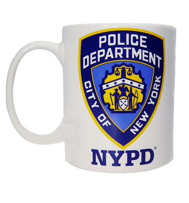 NYPD Letter Mug in White