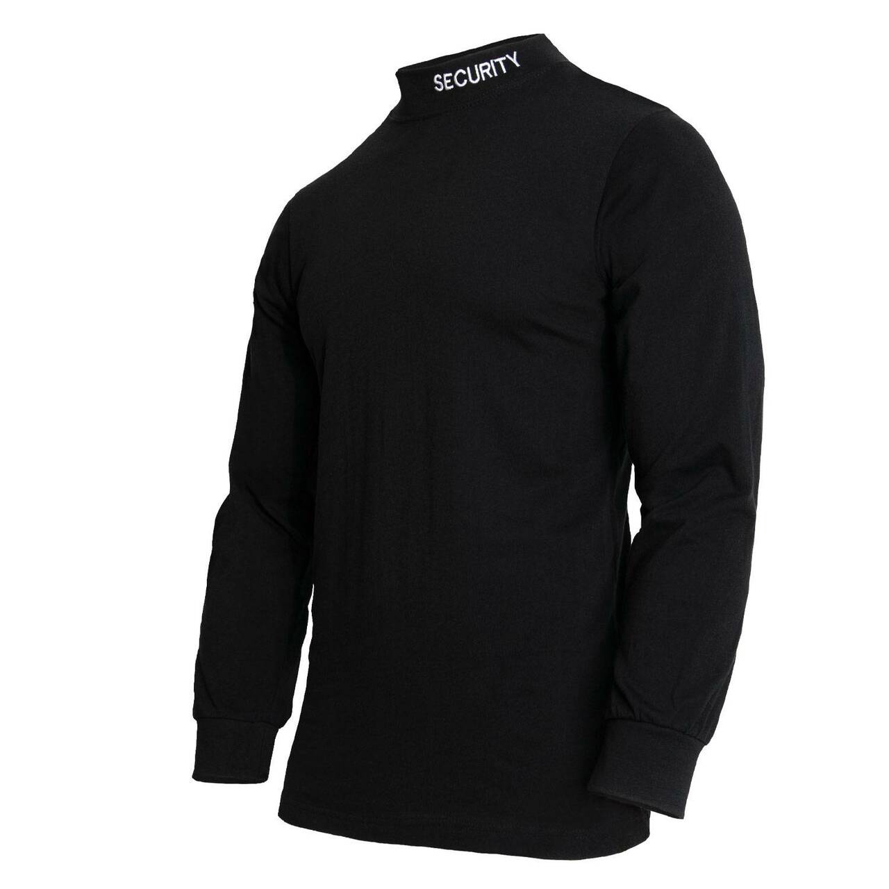 Tactleneck Embroidered Security Mock Turtleneck in Black – Harriman Army-Navy