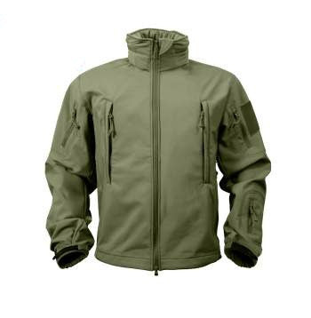 Special Ops Tactical Soft Shell Jacket w Removable hood.  | Multiple Colors Camo & Solid