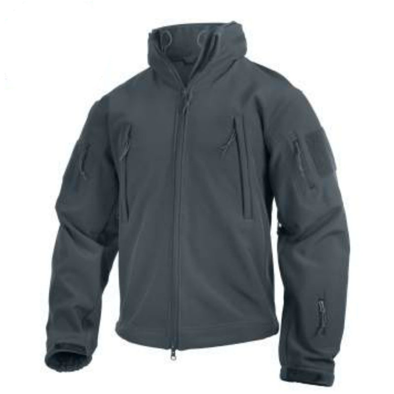 Special Ops Tactical Soft Shell Jacket w Removable hood.  | Multiple Colors Camo & Solid