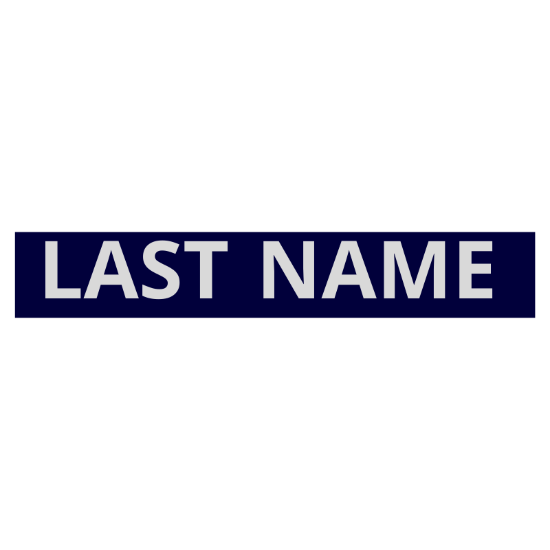Velcro Embroidered Midnight Custom Name Tape DASG