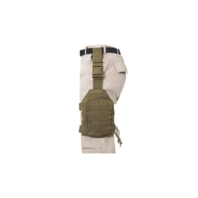 Molle Drop Leg Panel | Black or Coyote Brown