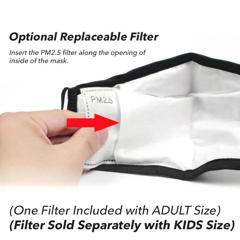 Low Profile Mask in Red Line (Firefighter) & Blue Line (Police)