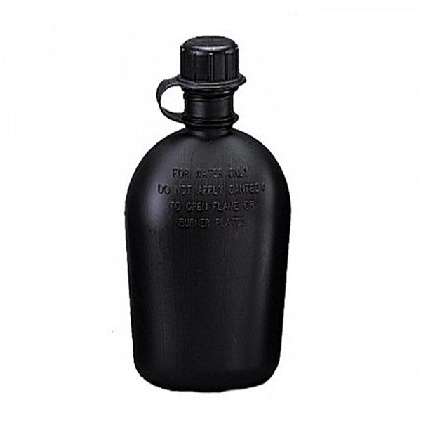 G.I. 1 Qt. Plastic Canteen | Black - BLACK