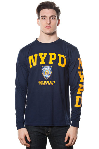 Officially Licensed NYPD Long Sleeve Shirt | Navy