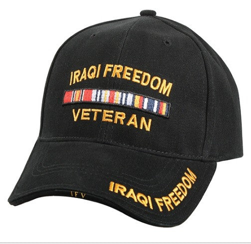 Low Profile Insignia Hat | Iraqi Freedom Veteran | Black
