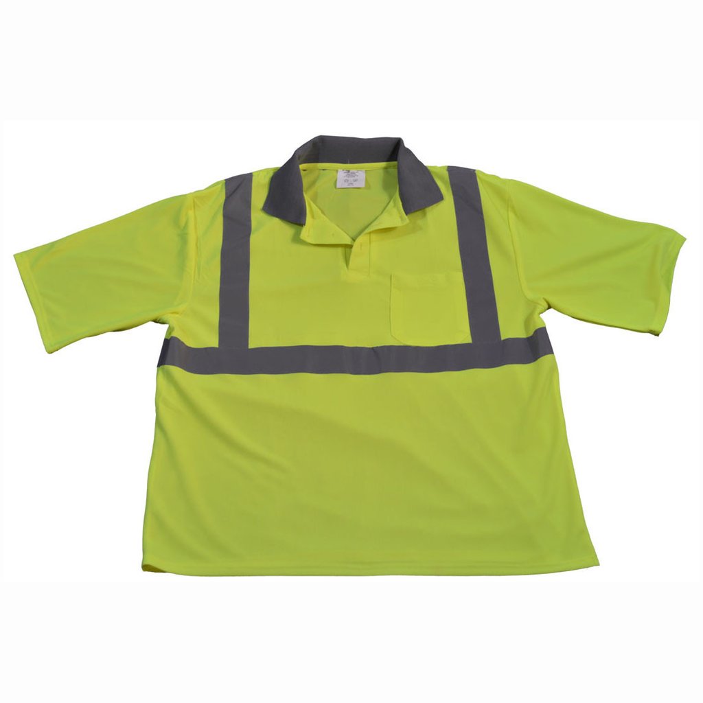 HI Vis Polo Shirt Short Sleeve | Lime