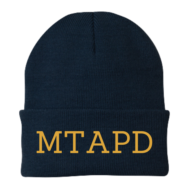 MTAPD Fleece Line Winter Beanie | White or Gold