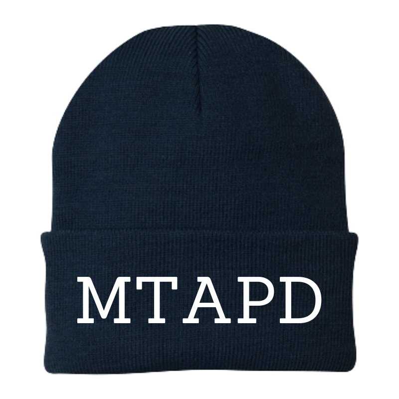 MTAPD Fleece Line Winter Beanie | White or Gold