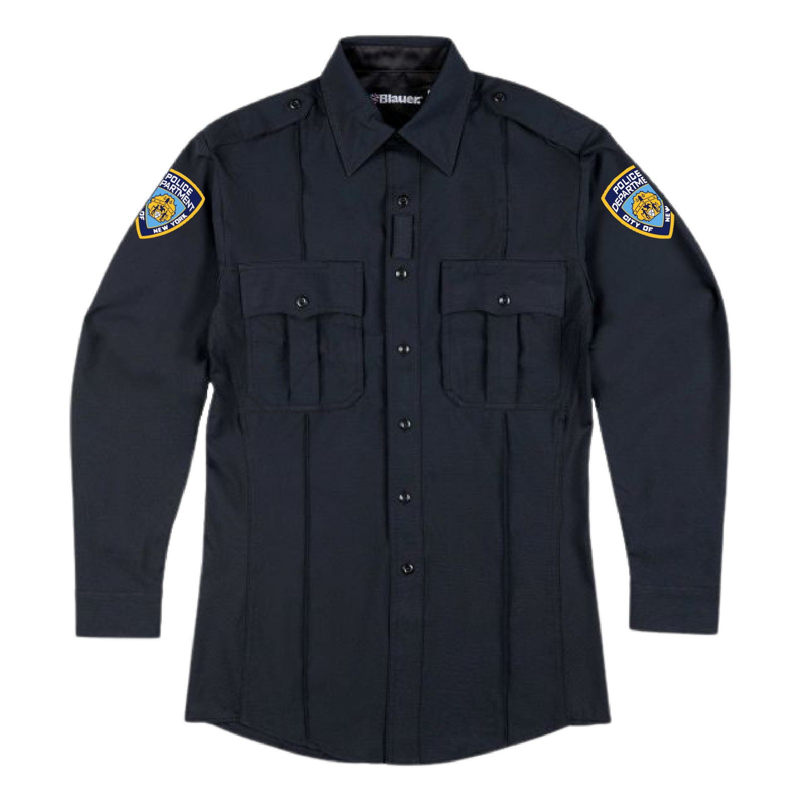 Blauer Long Sleeve NYPD FlexRS Super Shirt with NYPD patches Blauer Long Sleeve NYPD FlexRS Super Shirt with NYPD patches