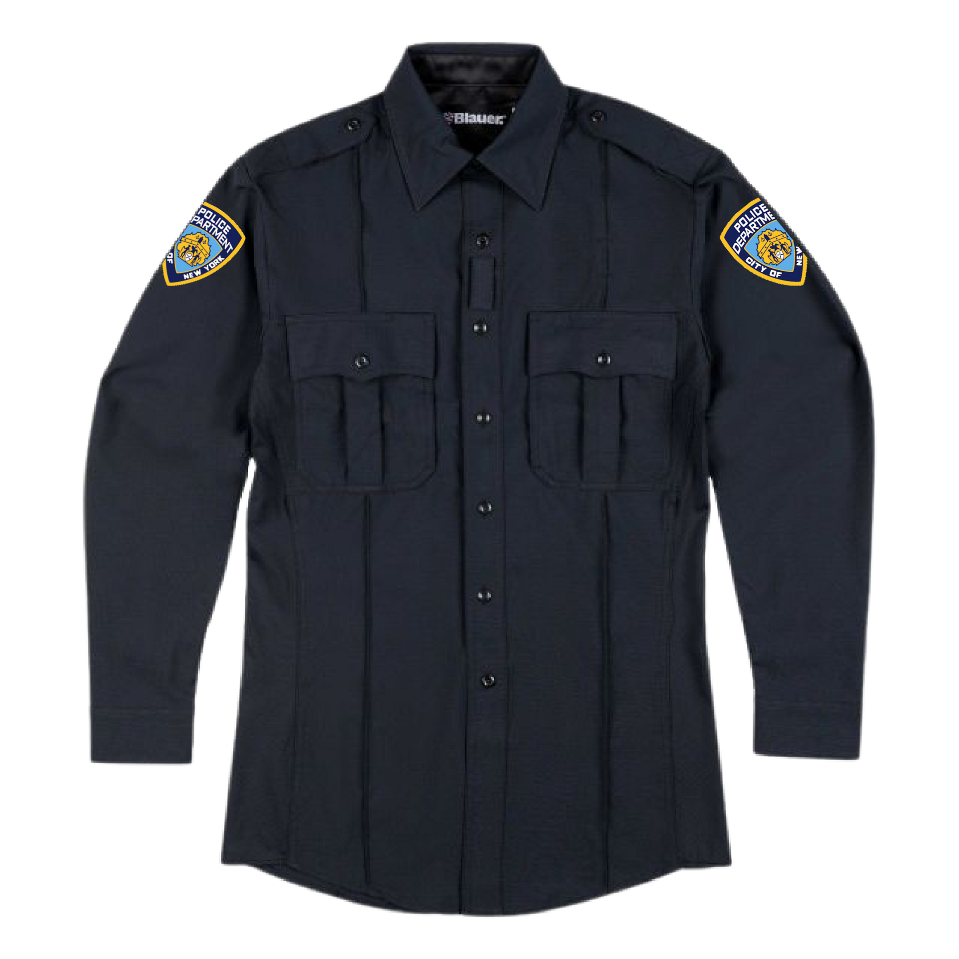 Blauer Long Sleeve NYPD FlexRS Super Shirt with NYPD patches Blauer Long Sleeve NYPD FlexRS Super Shirt with NYPD patches