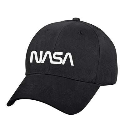 NASA Worm Logo Black Low Profile Cap