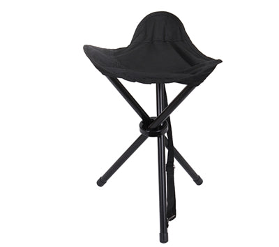 COLLAPSIBLE STOOL WITH CARRY STRAP | Black